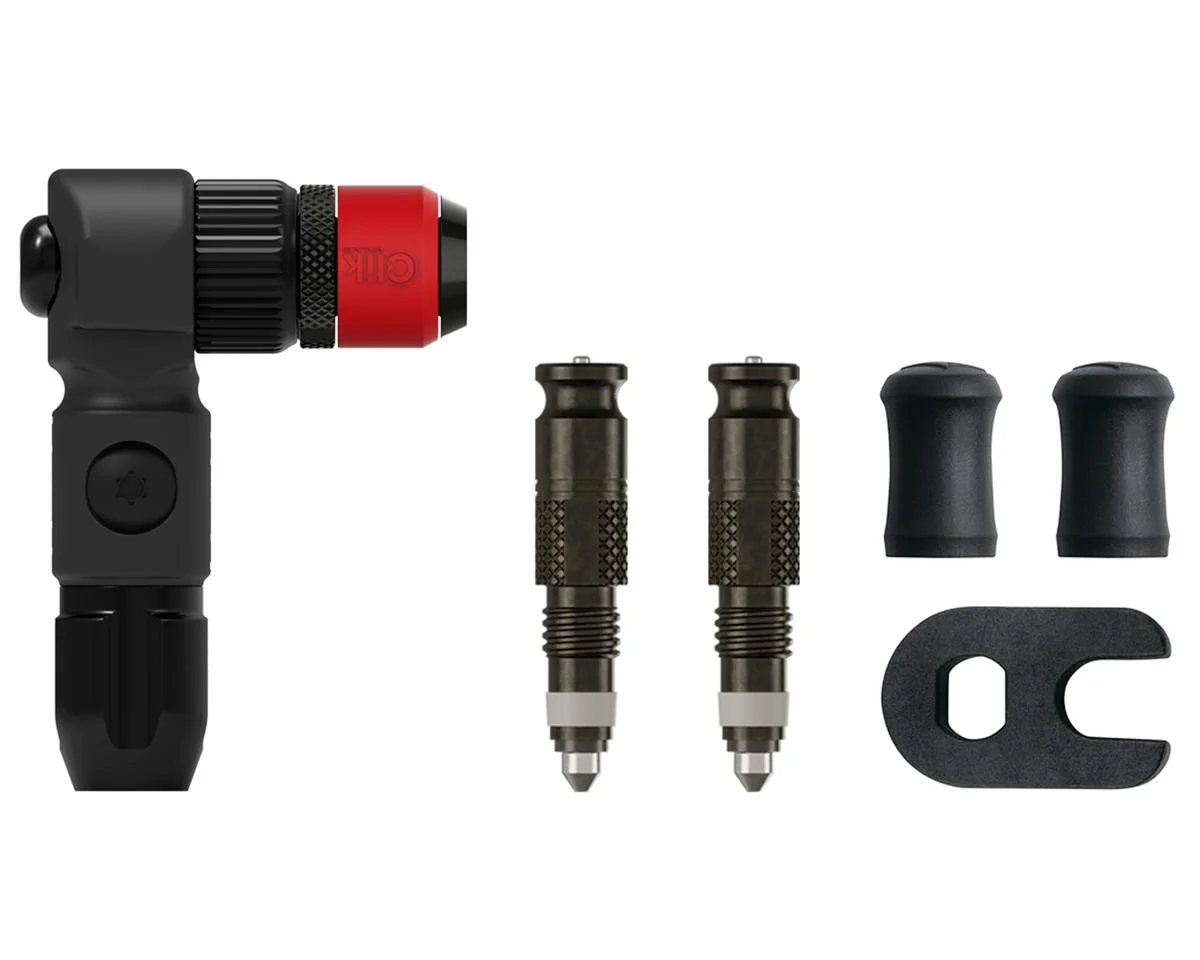 Lezyne ABS Pro Clik Chuck w/ Clik Valve Cores (Black)